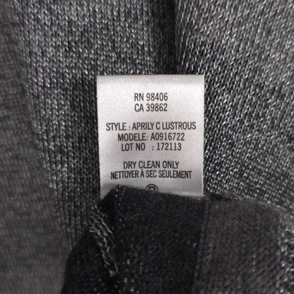 Theory WOOL Blend Women's Pullover Sweater MEDIUM Gray Striped APRILY C LUSTROUS - Picture 10 of 10